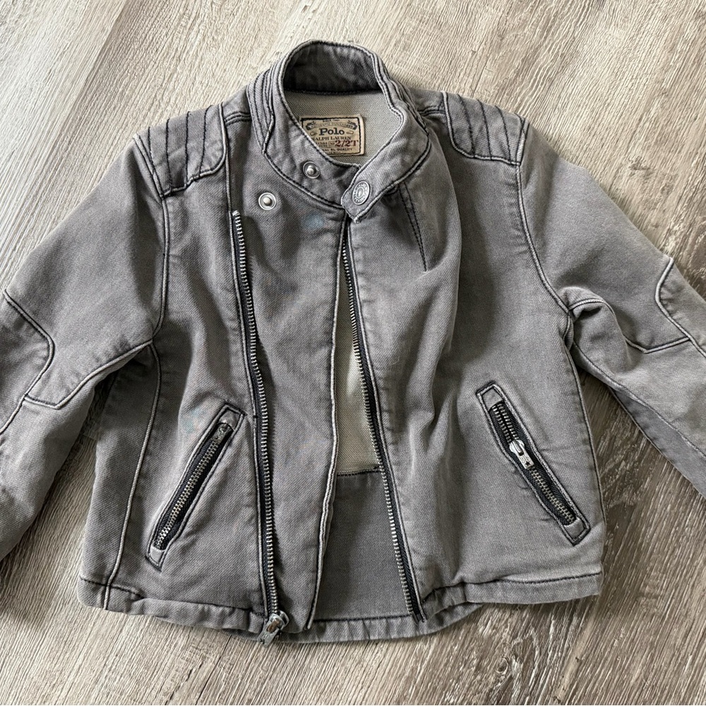 Polo by Ralph Lauren, toddler Boy 2T, Dark Grey Jean Jacket